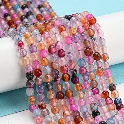 Natural Agate Beads Strands G-Q1000-01E-1