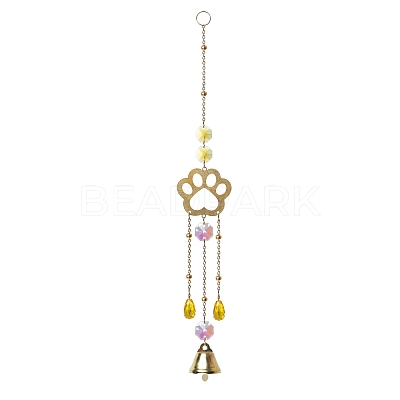 Metal Bell Big Pendant Decorations PW-WG44886-02-1