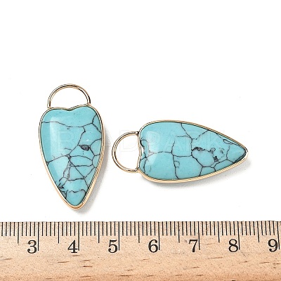 Synthetic Turquoise Pendants G-I393-01G-11-1