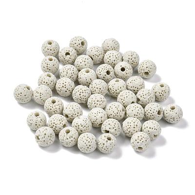 Unwaxed Natural Lava Rock Beads G-F325-8mm-A08-1