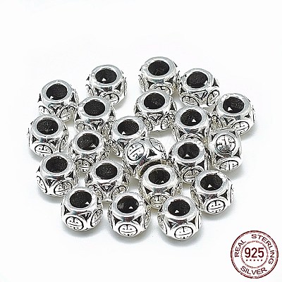 Thailand 925 Sterling Silver European Beads STER-T002-42AS-1