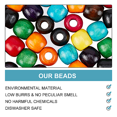Natural Wood Beads WOOD-PH0008-73-1