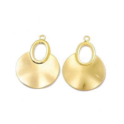 Ion Plating(IP) 304 Stainless Steel Big Pendants STAS-B031-34G-1