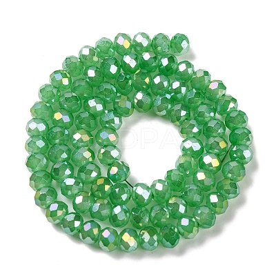 Baking Electroplate Glass Beads Strands DGLA-A039-J6MM-B03-1