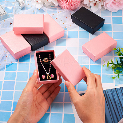 Rectangle Cardboard Paper Jewelry Box CON-TAC0015-01F-1
