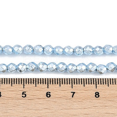Baking Paint Electroplated Synthetic Non-magnetic Hematite Beads Strands G-H072-A01-01-1