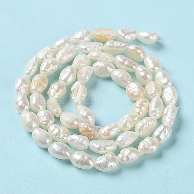 Natural Keshi Pearl Beads Strands PEAR-E018-66-1