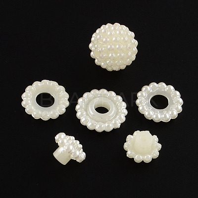 Acrylic Imitation Pearl Beads LS-MACR-R553-12mm-04-1