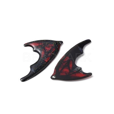 Translucent Resin Glitter Powder Pendants X1-RESI-TAC0018-18F-1
