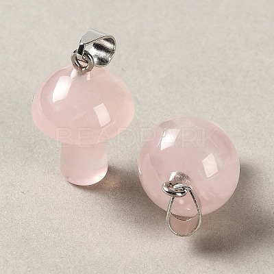 Natural Rose Quartz Pendants GG-CBAA0EE-05P-26-1