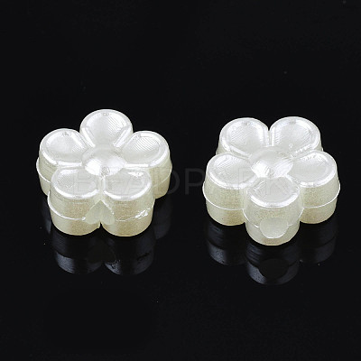 ABS Plastic Imitation Pearl Beads X-OACR-S020-14-1