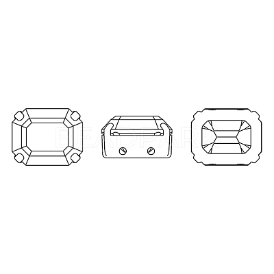 Preciosa® MAXIMA Crystal Sew-On Cups X-PRC-SC10-60010-S-1