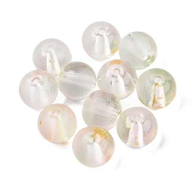 Frosted Baking Paint Glass Beads DGLA-N005-8mm-02-1