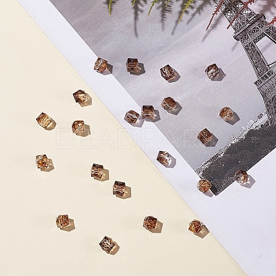 Two Tone Transparent Spray Painted Acrylic Bead LS-X-ACRP-T005-26A-1