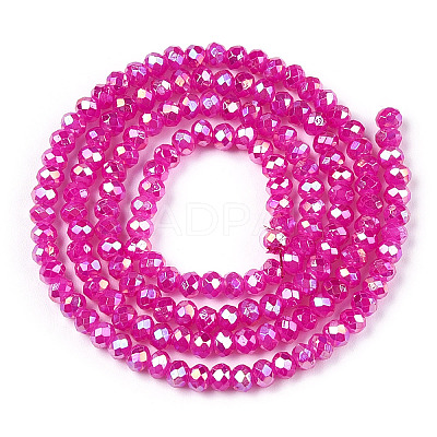 Baking Paint Glass Beads Strands DGLA-A034-J2mm-B11-1