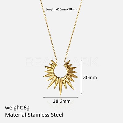 304 Stainless Steel Pendant Necklaces for Women FS-WG3C5F5-11-1