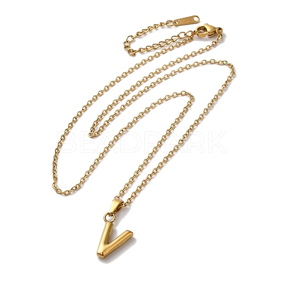 PVD Vacuum Plating 201 Stainless Steel Necklaces NJEW-H033-01G-V-1