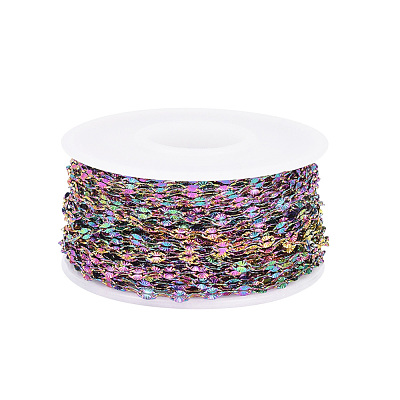 Ion Plating(IP) 304 Stainless Steel Textured Dapped Chains CHS-D004-02-1