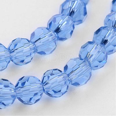 Transparent Glass Bead Strands GLAA-G013-4mm-25-1