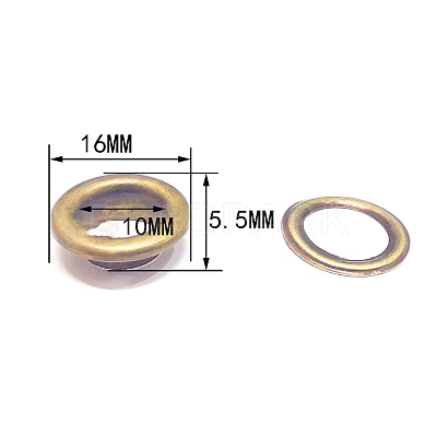 Brass Grommet Eyelet Findings PW-WG380A2-43-1