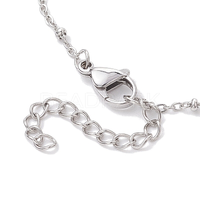 2Pcs 2 Colors 304 Stainless Steel Satellite Chain Bracelet Makings BJEW-JB10587-1