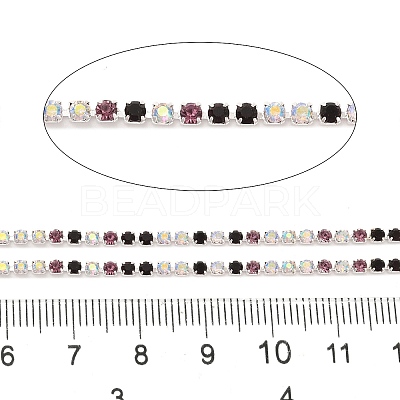 Rhinestone and Iron Cup Chain CH-A007-01E-1