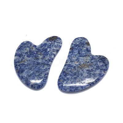 Natural Blue Spot Jasper Gua Sha Boards G-O175-01-1