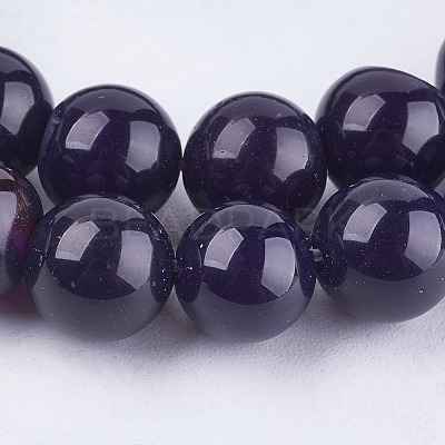Natural Agate Beads Strand G-L083-8mm-11-1