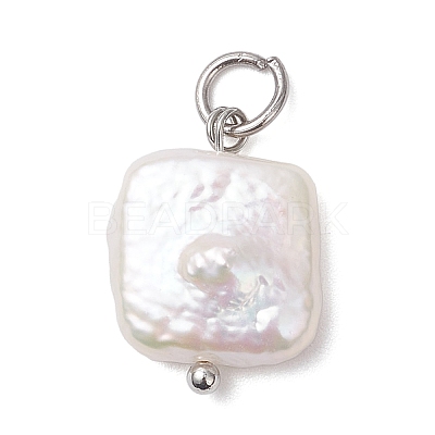 Natural Nucleated Pearl Keshi Pendants PALLOY-JF04626-02-1