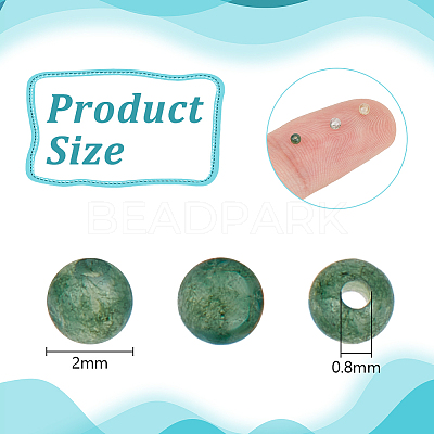 2 Strands Natural Moss Agate Beads Strands G-OC0005-64-1