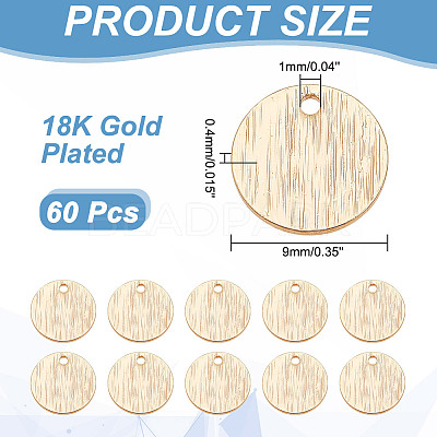 60Pcs Brass Charms KK-AR0003-47-1