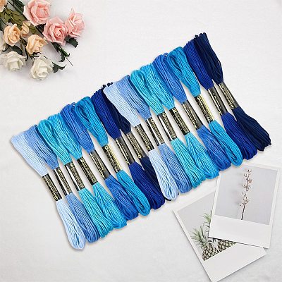 2 Bags 6-Ply Cotton Embroidery Floss DIY-DJ0005-18A-1