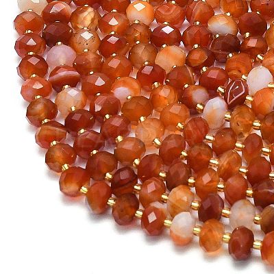 Natural Banded Agate Beads Strands G-P573-A11-01-1