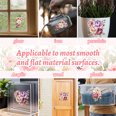 3 Sheets 3 Styles PVC Waterproof Decorative Stickers DIY-WH0404-116-1