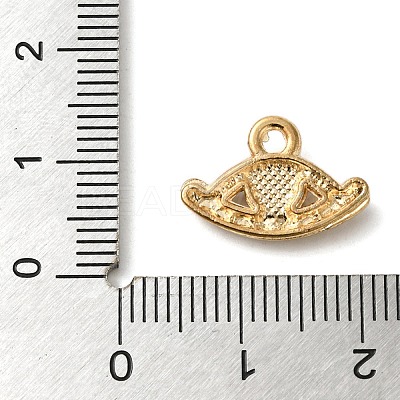 Alloy Enamel Rhinestone Glass Pendants X1-ENAM-U003-02G-05-1