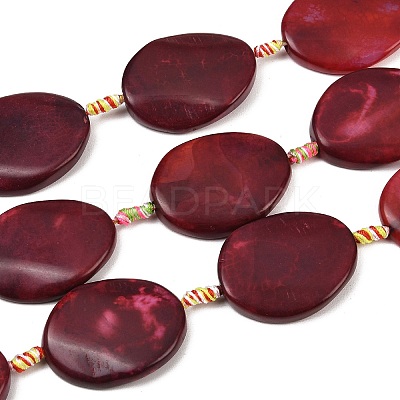 Natural Fire Crackle Agate Beads Strands G-P605-L03-01C-1