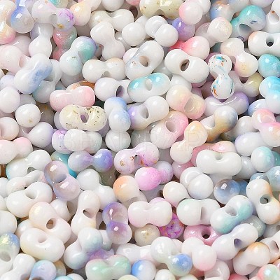 Two Tone Baking Paint Glass Seed Beads SEED-F005-01A-03-1