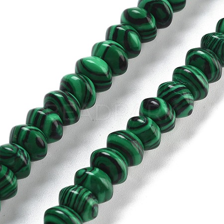 Synthetic Malachite Beads Strands G-P559-A04-01-1