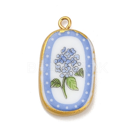Printed Porcelain Pendants X-STAS-C183-03B-04-1