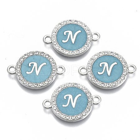 Alloy Enamel Links Connectors ENAM-TAC0003-01S-06N-1