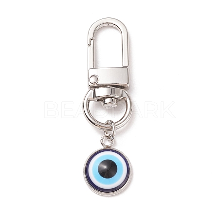 Resin Evil Eye Pendant Decorations HJEW-JM00725-01-1