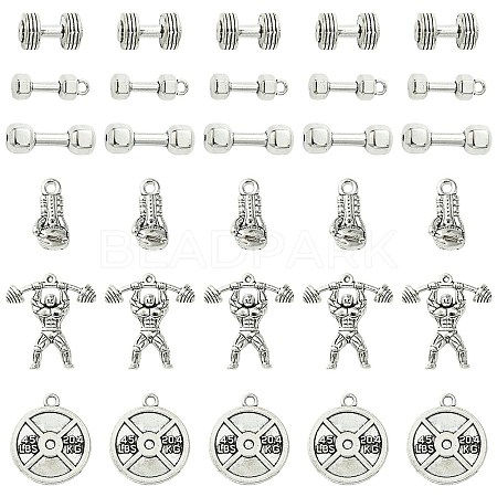 DIY Sport Theme Tibetan Style Alloy Making Finding Kit DIY-YW0008-72-1