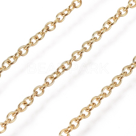 PVD Vacuum Plating 304 Stainless Steel Cable Chains CHS-R008-22G-1