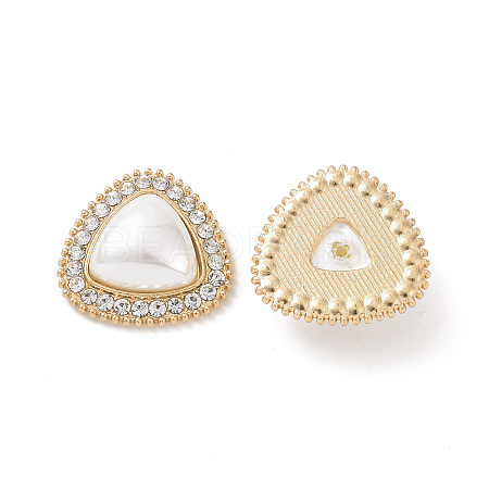 ABS Imitation Pearl Cabochons PALLOY-E026-01G-1