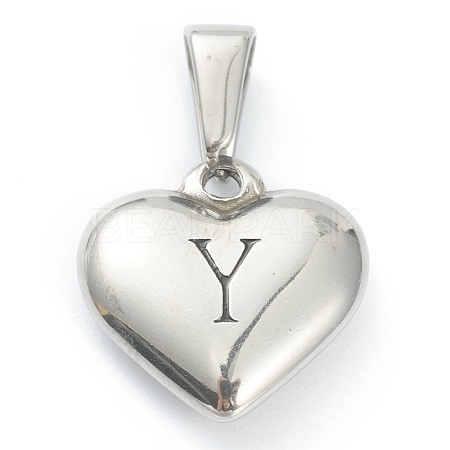 304 Stainless Steel Pendants STAS-P278-01Y-P-1