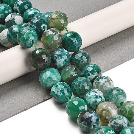 Natural Fire Crackle Agate Beads Strands G-L595-A02-01E-1