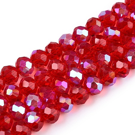 Electroplate Glass Beads Strands EGLA-A044-T6mm-L01-1