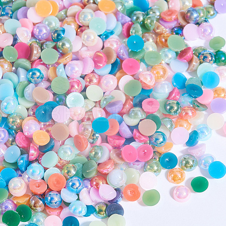 ABS Plastic Imitation Pearl Cabochons MRMJ-T020-4mm-13-1