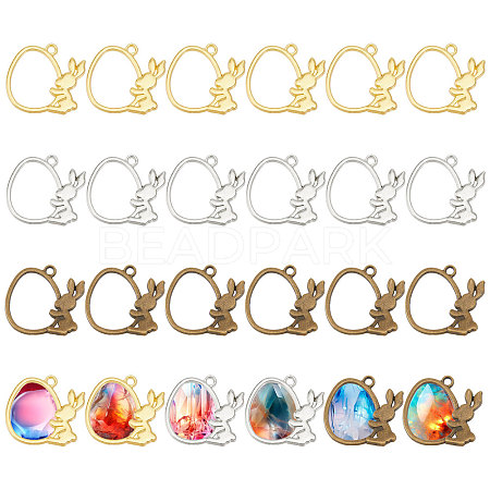 48PCS 3Style Easter Theme Alloy Pendants FIND-CA0008-68-1