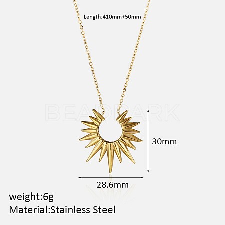 304 Stainless Steel Pendant Necklaces for Women FS-WG3C5F5-11-1